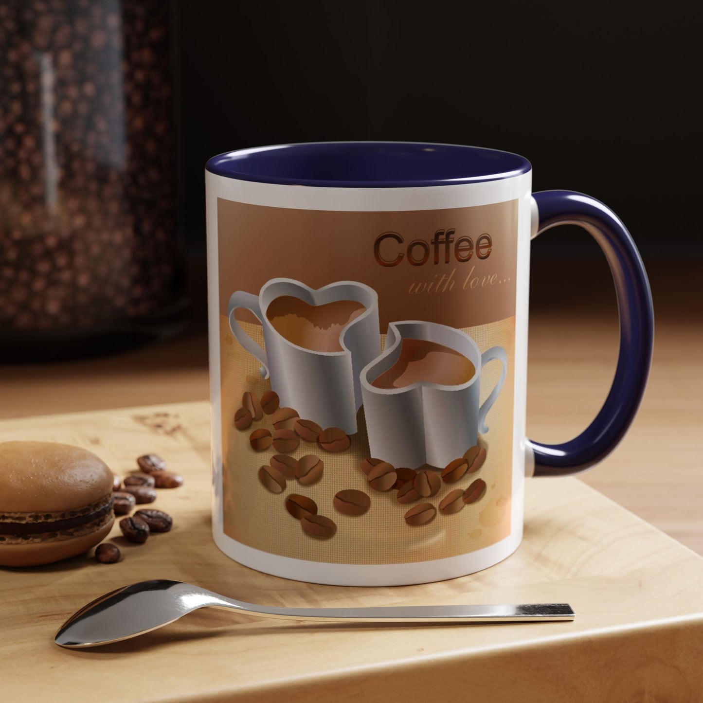 Coffee With Love 2-Tone Coffee Mug