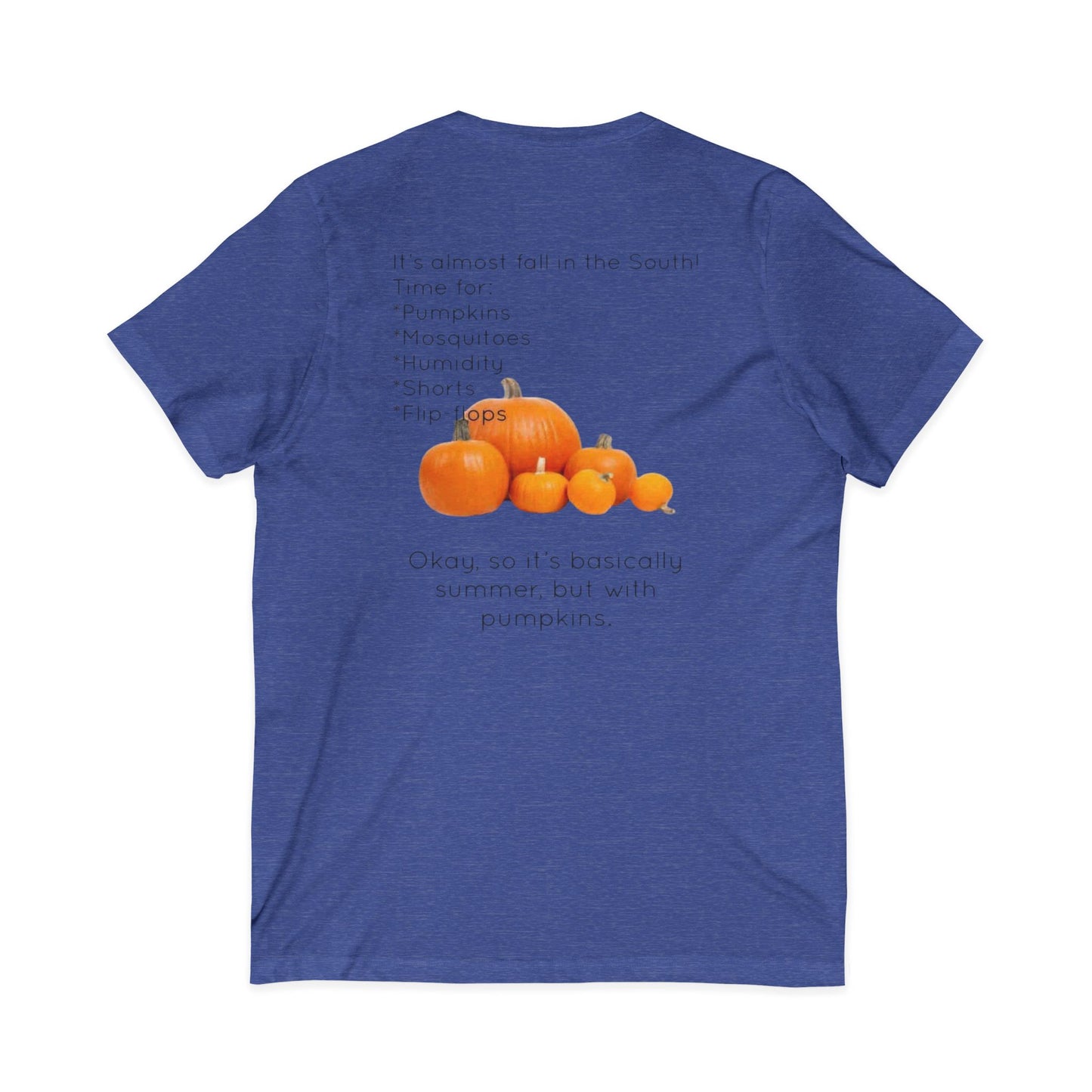 Fall In The South Unisex Short Sleeve V-Neck Tee