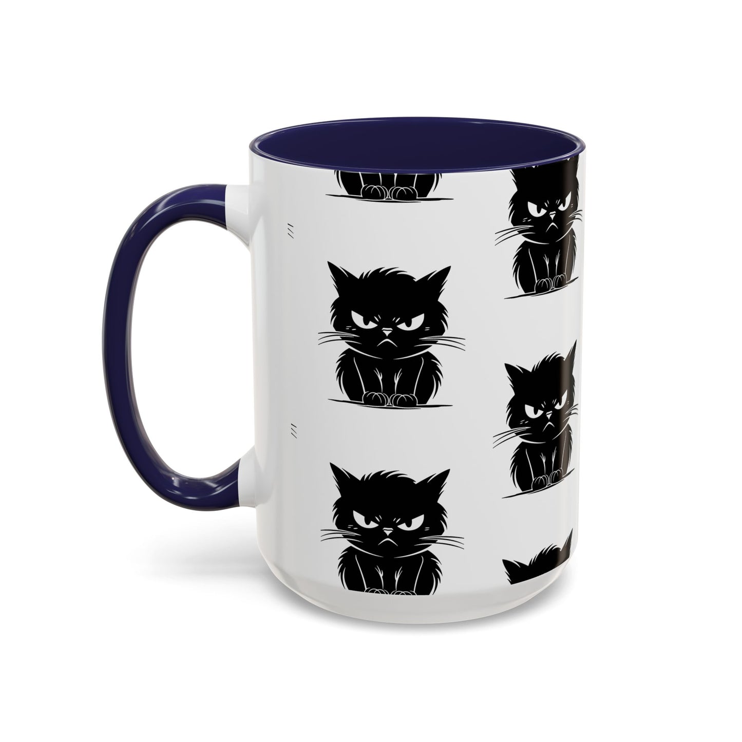 Angry Cat 2-Tone Coffee Mug