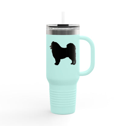 Samoyed Silhouette Insulated Travel Mug