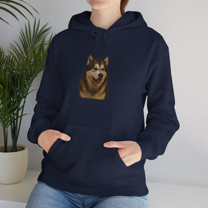 Malamute Head Unisex Hoodie