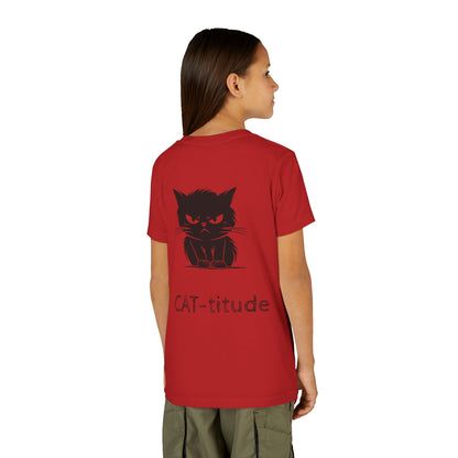 CAT-titude Youth Unisex Short Sleeve Crewneck Tee