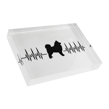 My Heart Beats For Samoyeds Acrylic Photo Block