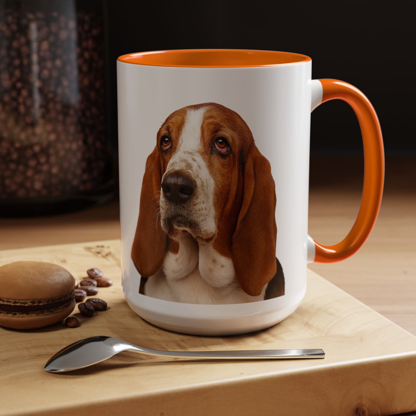 Basset Head 2-Tone Coffee Mug