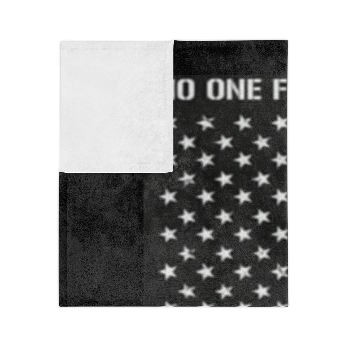 No One Fights Alone Velveteen Microfiber Blanket