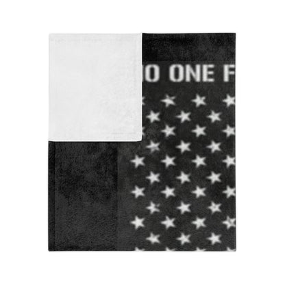No One Fights Alone Velveteen Microfiber Blanket