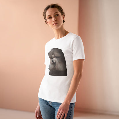 Poodle Head Women's Short Sleeve Crewneck Tee