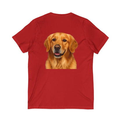 Golden Head Unisex Short Sleeve V-Neck Tee