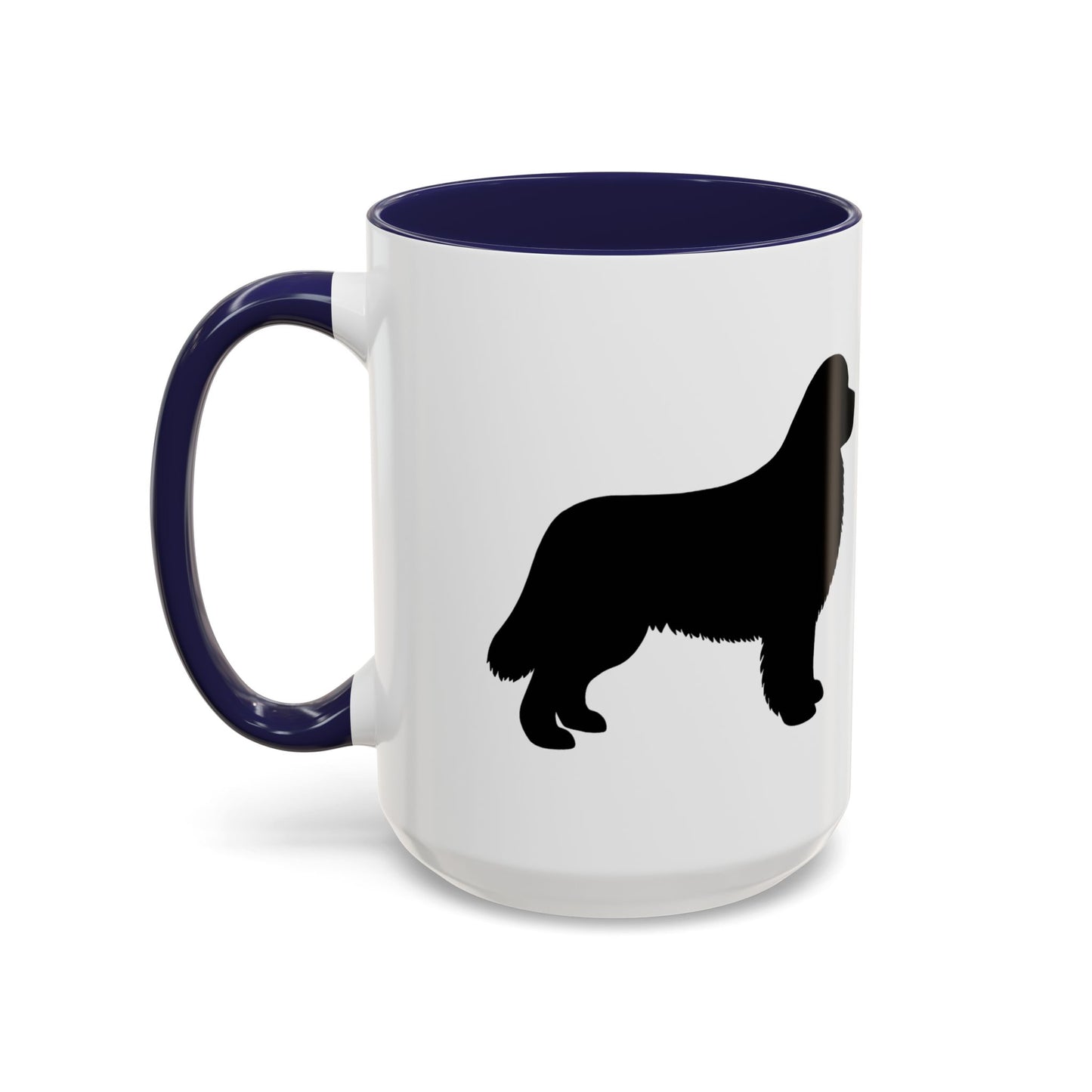 Newfie Silhouette 2-Tone Coffee Mug