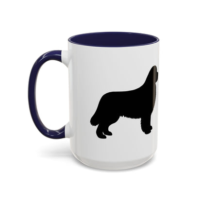 Newfie Silhouette 2-Tone Coffee Mug
