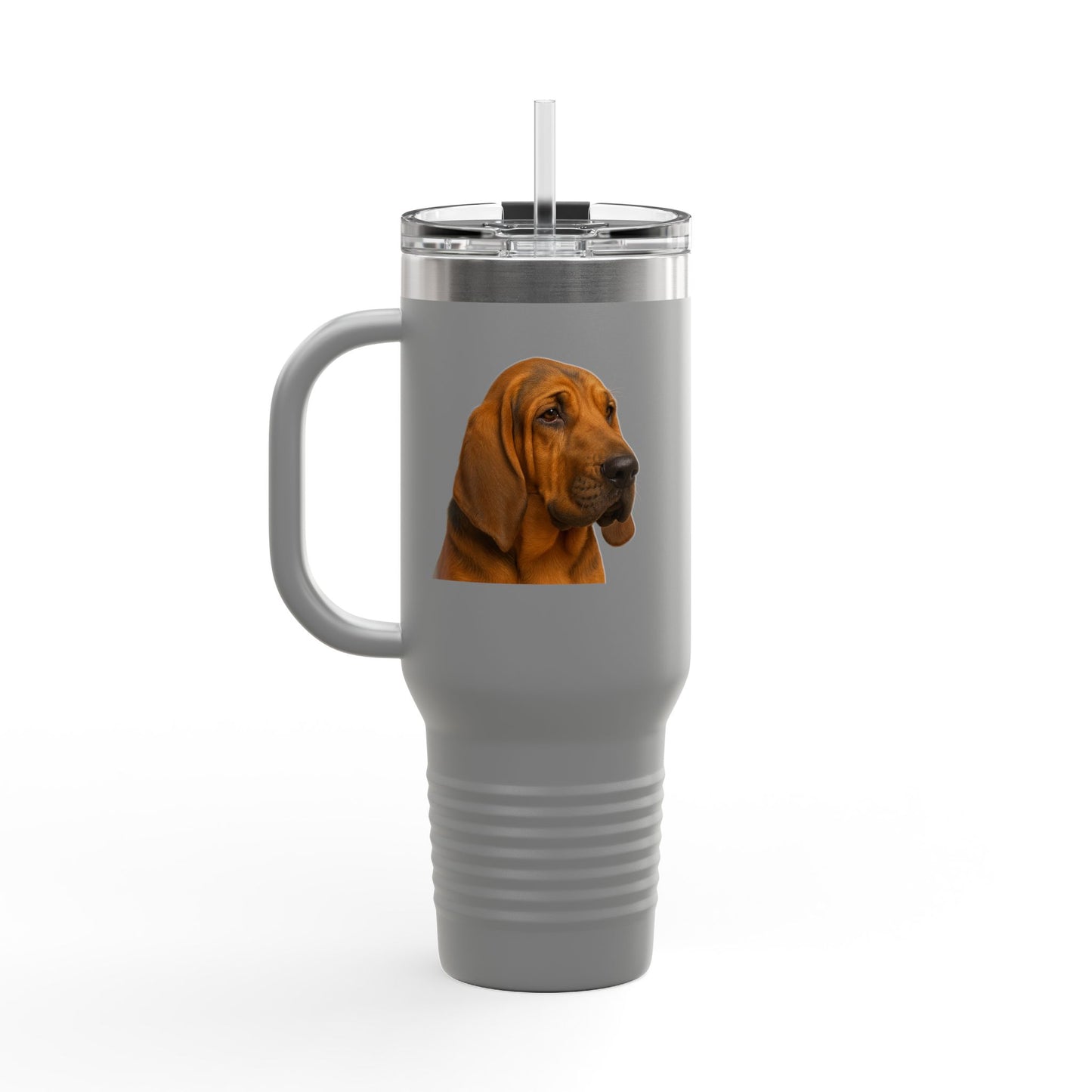Bloodhound Head Insulated Travel Mug