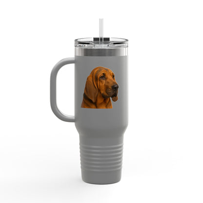 Bloodhound Head Insulated Travel Mug