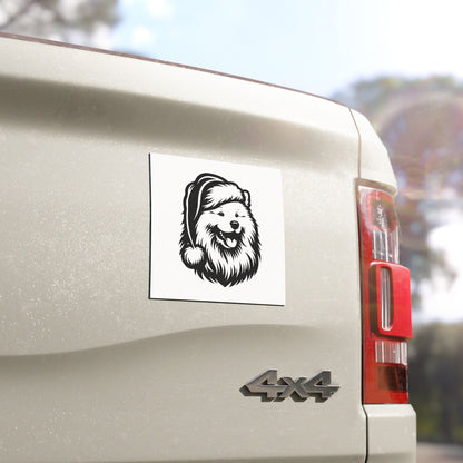 Santa Paws Samoyed Indoor/Outdoor Magnet