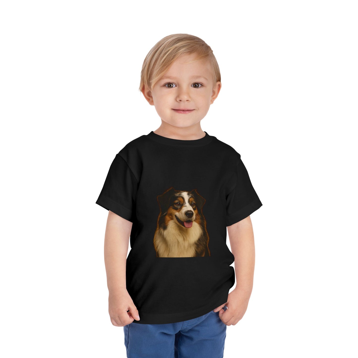 Aussie Head Toddler Unisex Short Sleeve Crewneck Tee