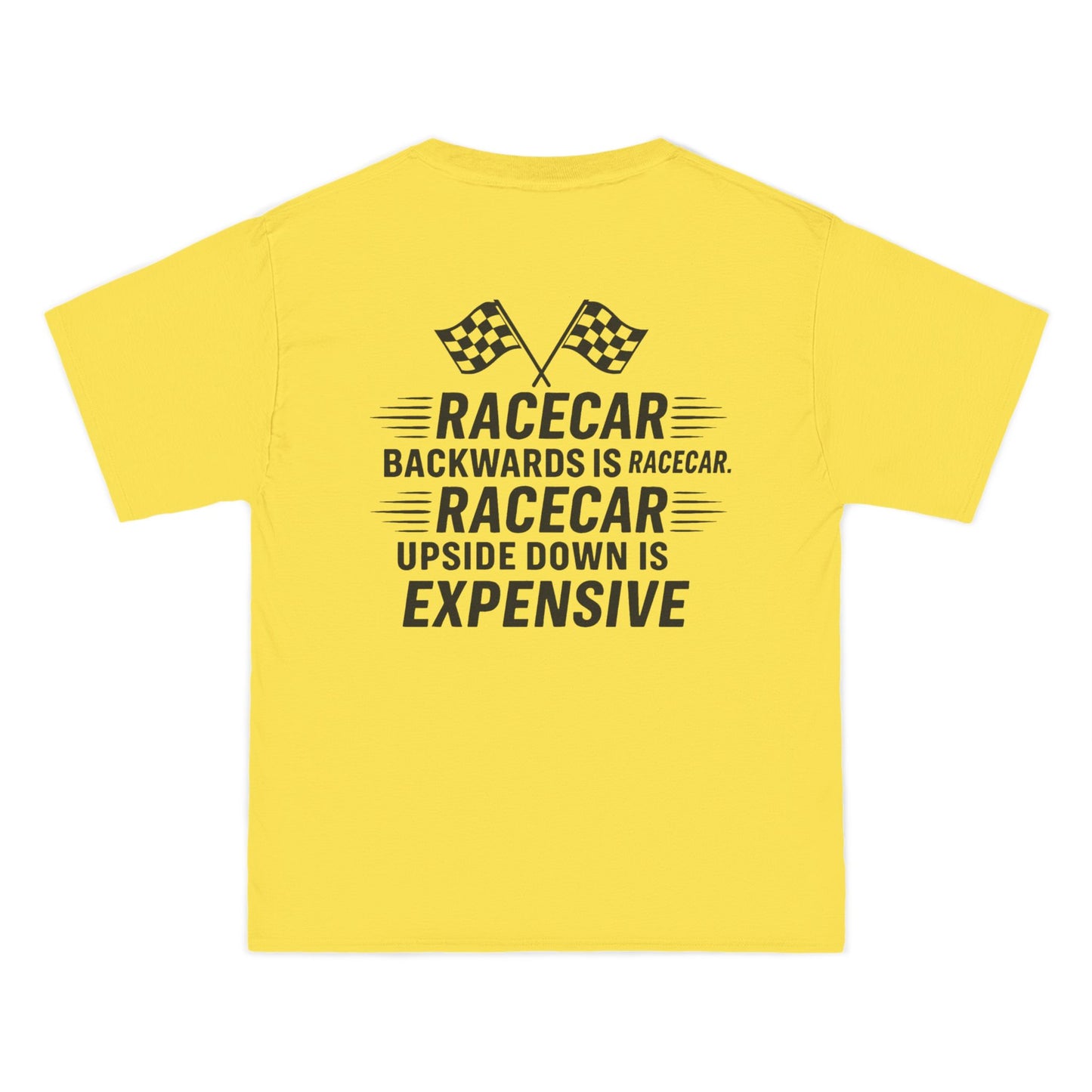 Racecar Backwards Men's Short-Sleeve Crewneck Tee