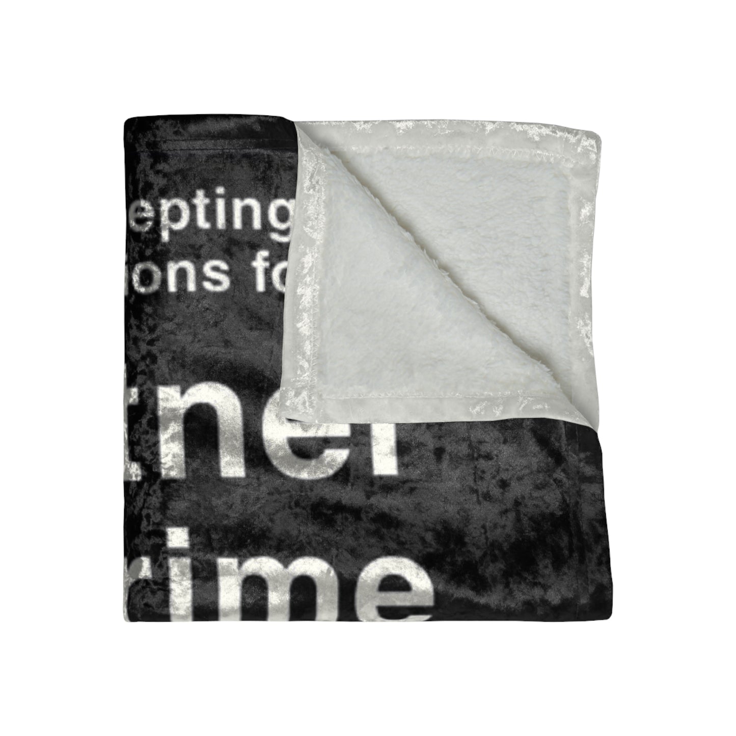 Partner In Crime Crushed Velvet Blanket