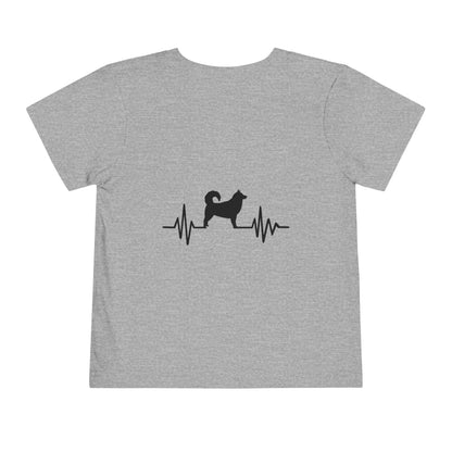 My Heart Beats For Malamutes Toddler Unisex Short Sleeve Crewneck Tee