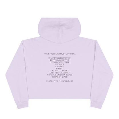 Password Women's Crop Hoodie