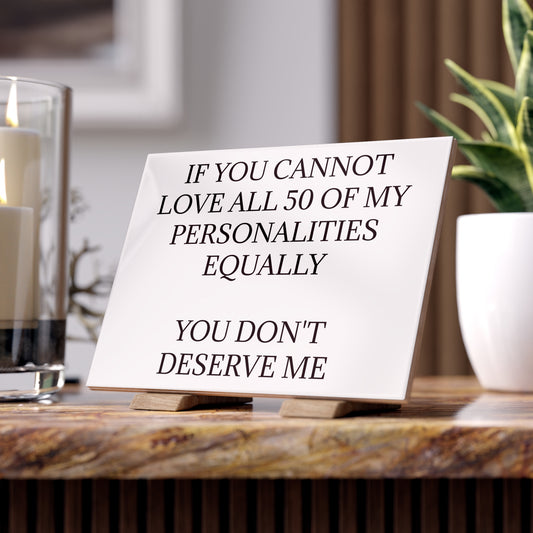 50 Personalities Ceramic Photo Tile