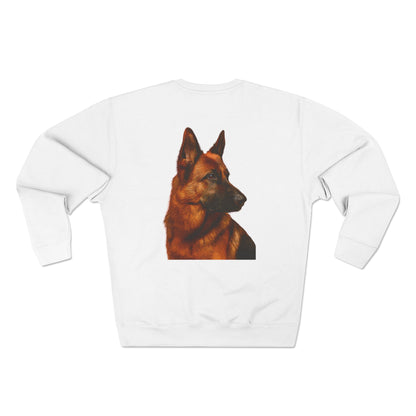 German Shepherd Head Unisex Crewneck Sweatshirt