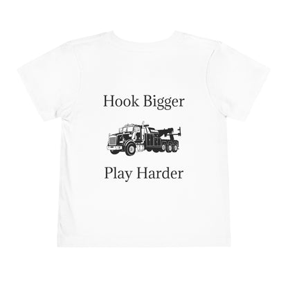 Hook Bigger Toddler Unisex Short Sleeve Crewneck Tee