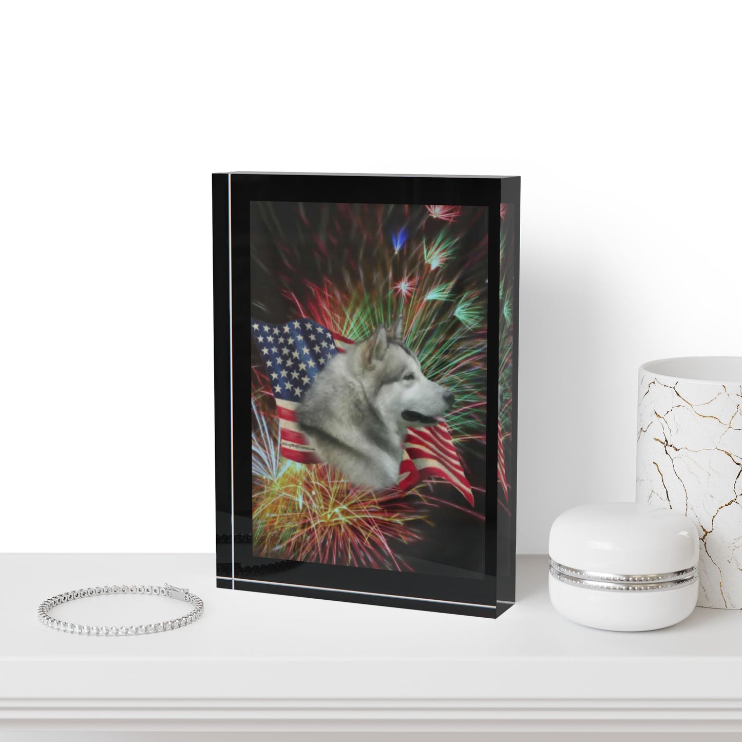 American Malamute Acrylic Photo Block