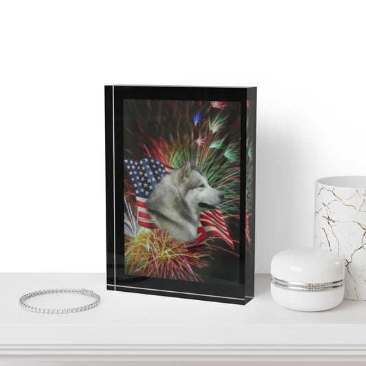 American Malamute Acrylic Photo Block