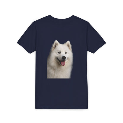 Samoyed Head Youth Unisex Short Sleeve Crewneck Tee