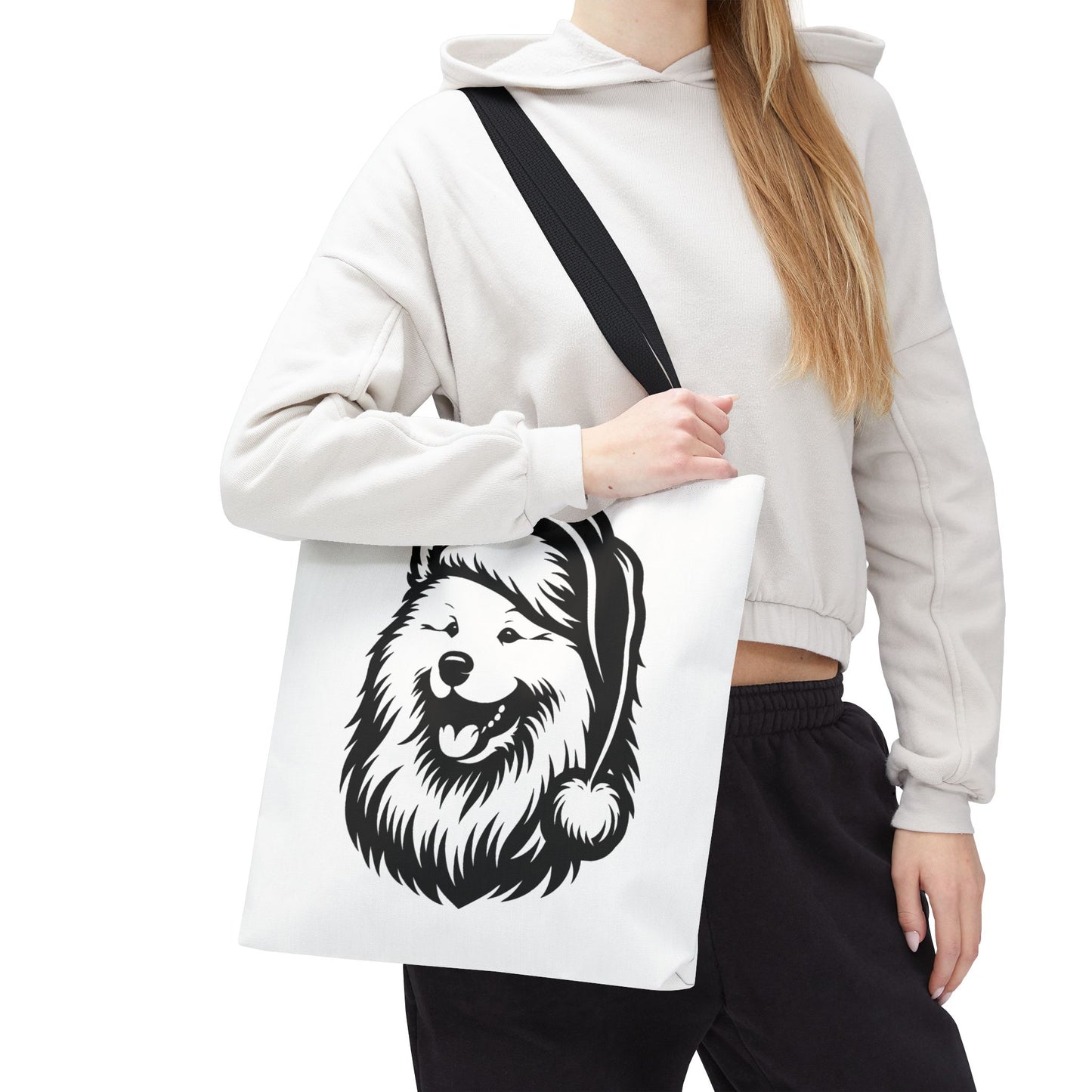 Santa Paws Samoyed Tote Bag