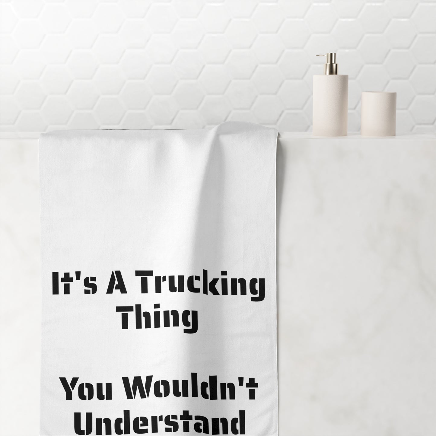 Trucking Thing Mink-Cotton  Beach Towel