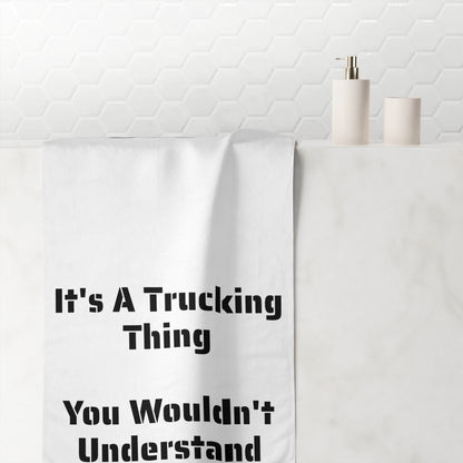 Trucking Thing Mink-Cotton  Beach Towel