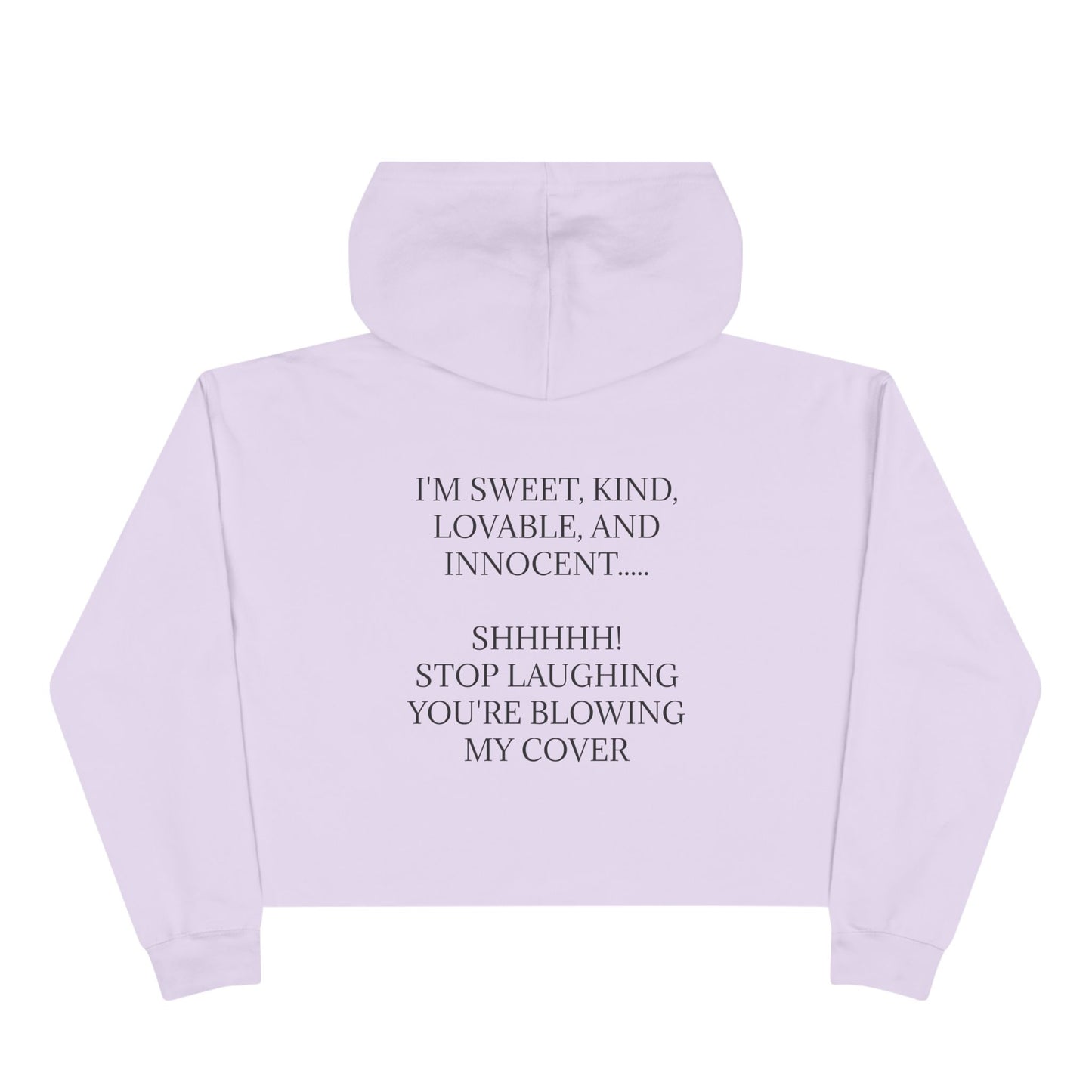 Blowing My Cover Women's Crop Hoodie