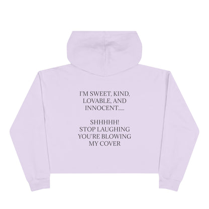 Blowing My Cover Women's Crop Hoodie
