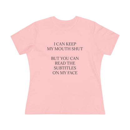 Subtitles Women's Short Sleeve Crewneck Tee