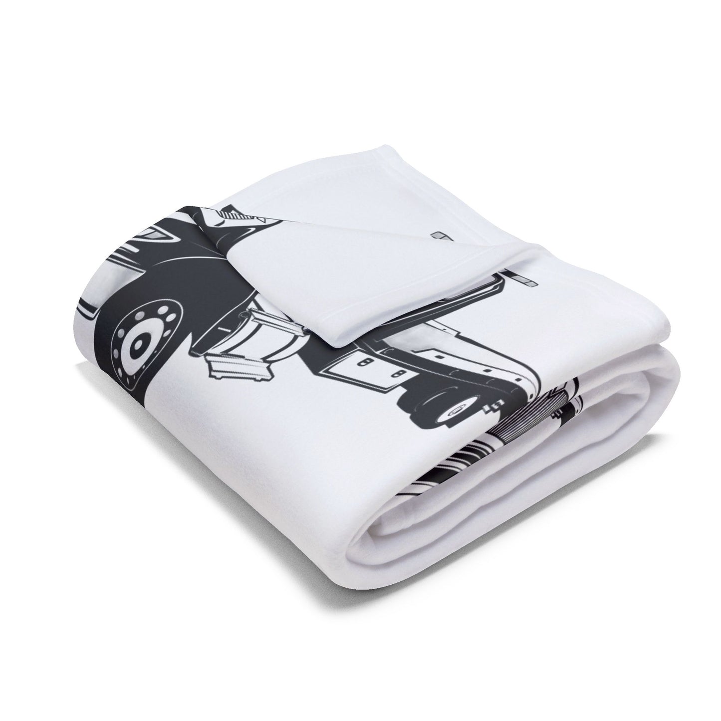 Flatbed Tow Truck Arctic Fleece Blanket