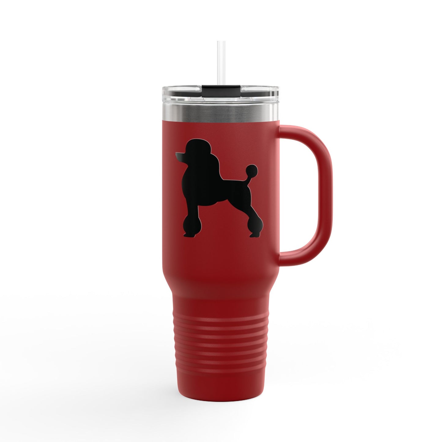 Poodle Silhouette Insulated Travel Mug
