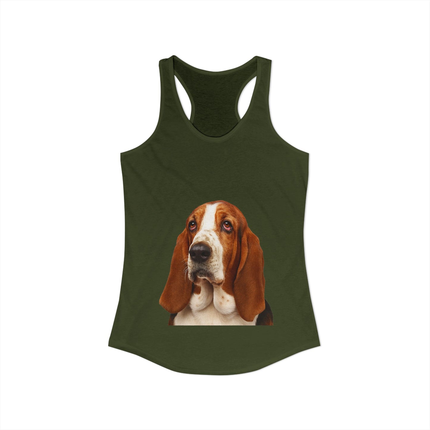 Basset Head Women's Racerback Tank