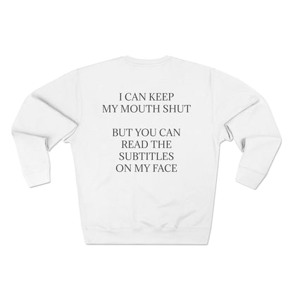 Subtitles Unisex Crewneck Sweatshirt