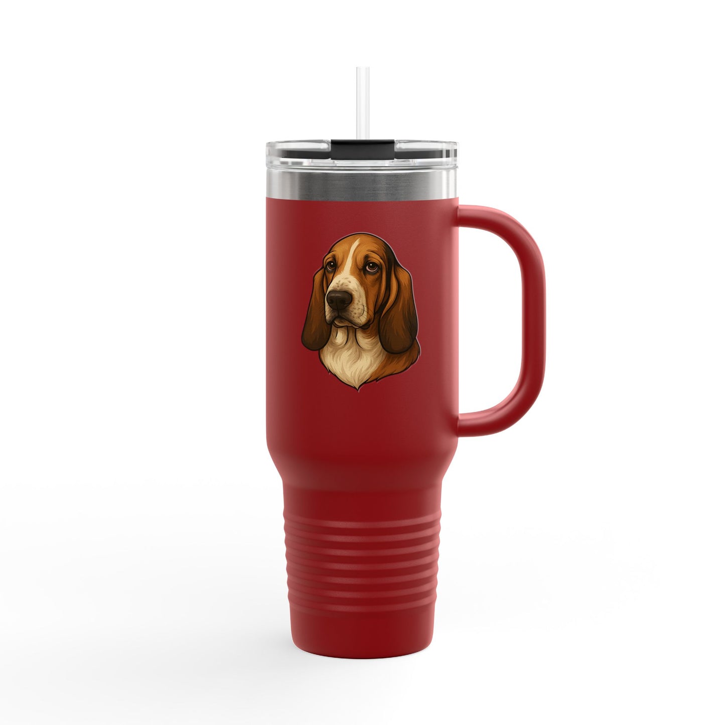 Basset Head Insulated Travel Mug