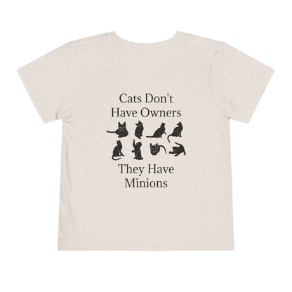 Cat Minions Toddler Unisex Short Sleeve Crewneck Tee