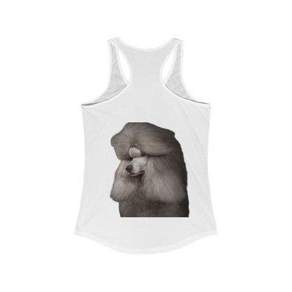 Poodle Head Women's Racerback Tank