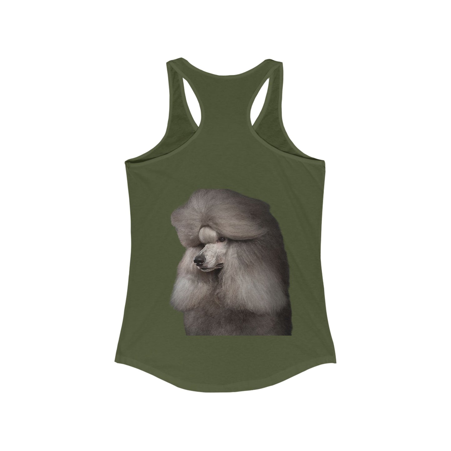 Poodle Head Women's Racerback Tank