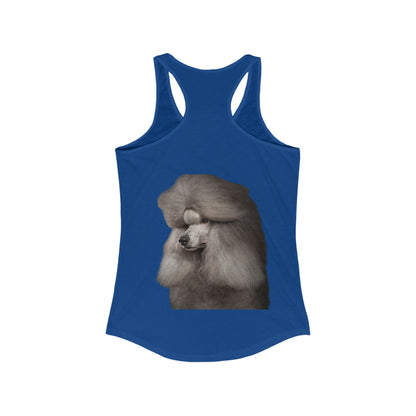 Poodle Head Women's Racerback Tank