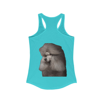 Poodle Head Women's Racerback Tank