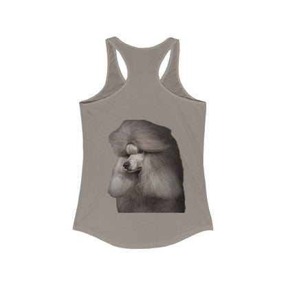 Poodle Head Women's Racerback Tank
