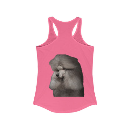 Poodle Head Women's Racerback Tank