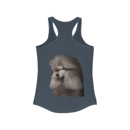 Poodle Head Women's Racerback Tank