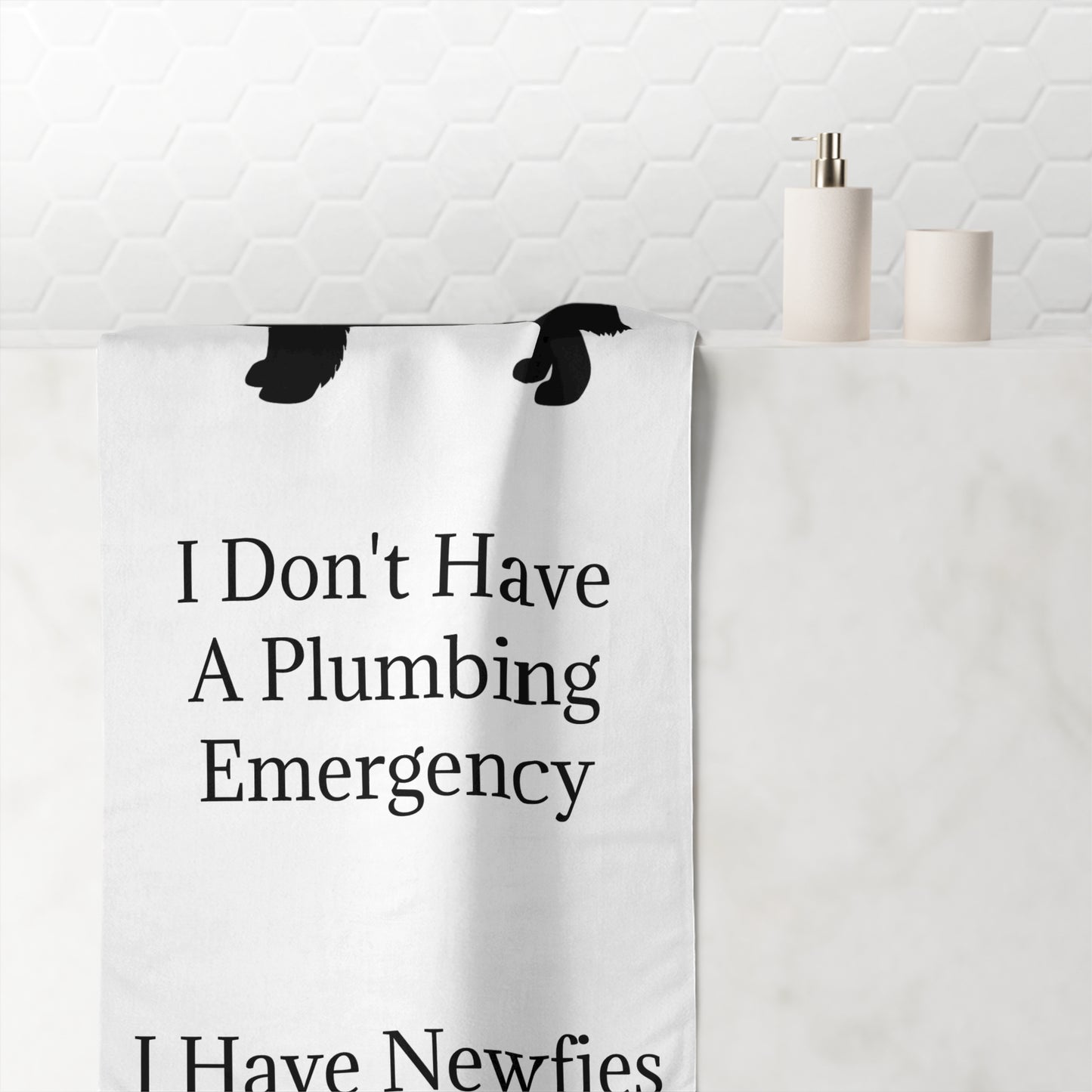 Plumbing Emergency Mink-Cotton  Beach Towel