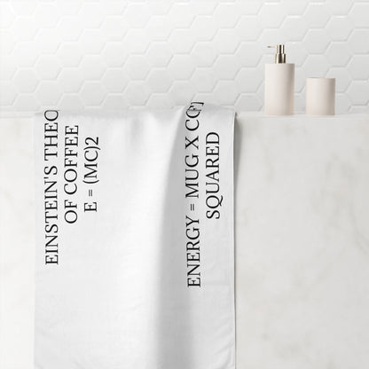 Einstein's Theory Of Coffee Mink-Cotton  Beach Towel