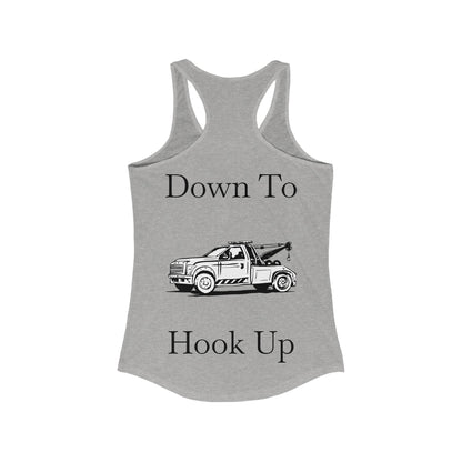 Down To Hook Up Women's Racerback Tank